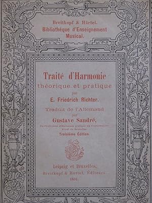 RICHTER E. Friedrich Traité d'Harmonie 1891