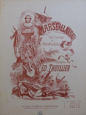 Bild des Verkufers fr ROUGET DE LISLE La Marseillaise Chant Patriotique Piano zum Verkauf von partitions-anciennes
