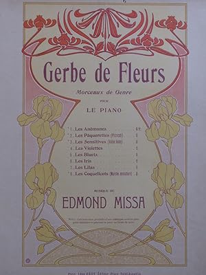 Seller image for MISSA Edmond Les Iris Piano ca1901 for sale by partitions-anciennes