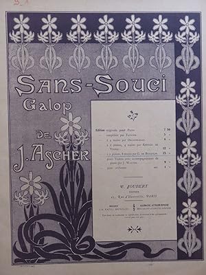 Seller image for ASCHER Joseph Sans Souci Galop de Bravoure 2 Pianos 8 mains for sale by partitions-anciennes