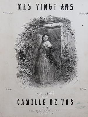 Seller image for DE VOS Camille Mes vingt ans Chant Piano ca1850 for sale by partitions-anciennes