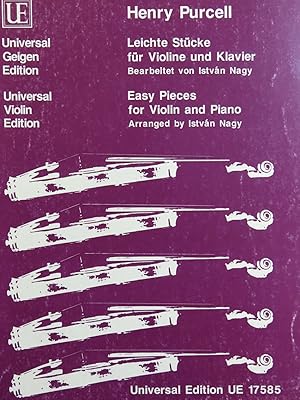 Seller image for PURCELL Henry Easy Pieces Violon Piano 1989 for sale by partitions-anciennes