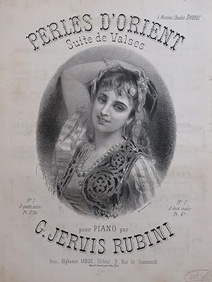 Seller image for JERVIS RUBINI George Perles d'Orient Suite de Valses Piano 4 mains 1876 for sale by partitions-anciennes