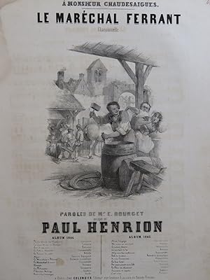 Imagen del vendedor de HENRION Paul Le Marchal Ferrant Chant Piano 1846 a la venta por partitions-anciennes