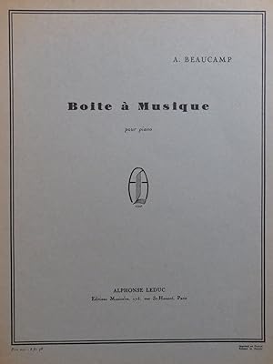 Imagen del vendedor de BEAUCAMP Albert Boite  Musique Piano 1948 a la venta por partitions-anciennes