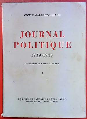 Bild des Verkufers fr Journal Politique 1939-1943 / I zum Verkauf von biblion2