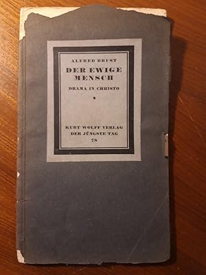 Bild des Verkufers fr Der ewige Mensch. Drama in Christo (= Bcherei der jngste Tag, Bd. 78). zum Verkauf von Antiquariat Langguth - lesenhilft