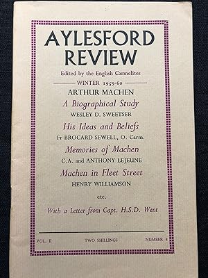 Image du vendeur pour Aylesford Review. Edited by the English Carmelites. mis en vente par Dark and Stormy Night Books