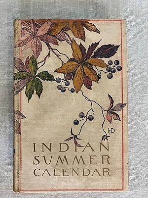 Indian Summer Calendar *Copy from the Moodey/Lyman family of Northampton, Massachusetts*