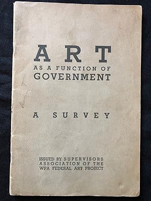 Art as a Function of Government. A Survey.