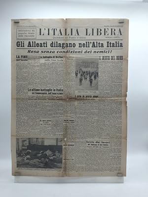 L'Italia libera. Quotidiano del Partito d'Azione. Anno III. N. 8. Milano Venerdi' 27 aprile 1945