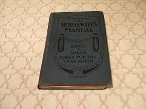 The Housewife's Manual Of Domestic Cookery With Special Reference To Cooking By Gas