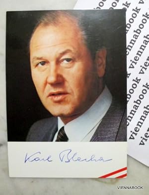 Karl Blecha Autogrammkarte