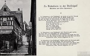 AK Zu Rüdesheim a. Rh. Drosselhof in der Drosselgasse. ca. 1909
