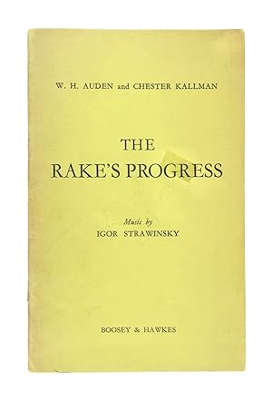 Immagine del venditore per The Rake's Progress: Opera in Three Acts venduto da Capitol Hill Books, ABAA