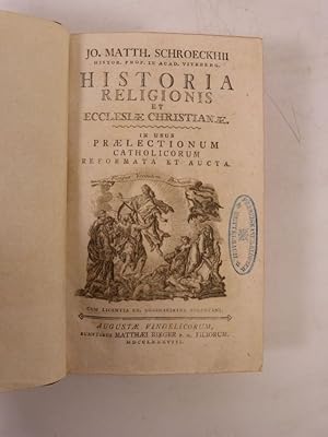 Bild des Verkufers fr Historia Religionis Et Ecclesia Christianae. In Usus Praelectionum Catholicorum Reformata Et Aucta. zum Verkauf von Antiquariat Bookfarm