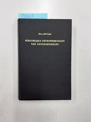 Bild des Verkufers fr Schadelijke nevenwerkingen van geneesmiddelen zum Verkauf von Versand-Antiquariat Konrad von Agris e.K.