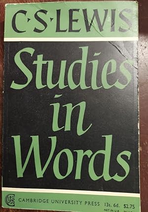 Imagen del vendedor de Studies in Words a la venta por The Book House, Inc.  - St. Louis