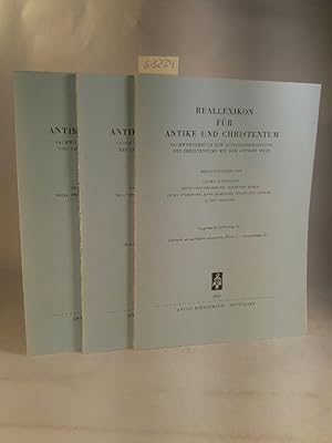 Reallexikon für Antike und Christentum Sachwörterbuch zur Auseinandersetzung des Christentums mit...