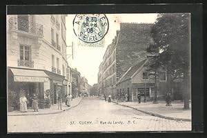 Carte postale Clichy, Rue du Landy