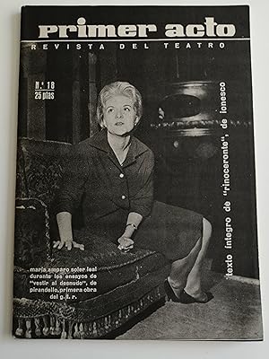 Primer acto : revista del teatro. Nº 18, diciembre 1960 : texto íntegro de "Rinoceronte", de Ionesco