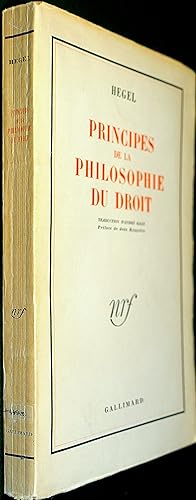 Image du vendeur pour Principes de la philosophie du droit mis en vente par Le Chemin des philosophes