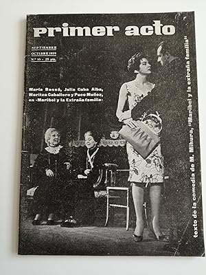 Primer acto : revista del teatro. Nº 10 septiembre-octubre 1959 : texto de la comedia de M. Mihur...