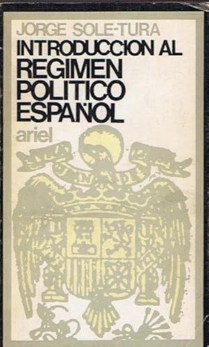 Imagen del vendedor de INTRODUCCIN AL RGIMEN POLTICO ESPAOL a la venta por Librera Torren de Rueda