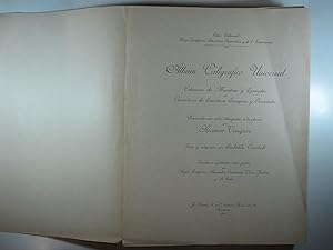 Imagen del vendedor de ALBUM CALIGRAFICO UNIVERSAL COLECCION DE MUESTRAS Y EJEMPLOS. CARATERES DE ESCRITURA EUROPEOS Y ORIENTALES a la venta por Costa LLibreter