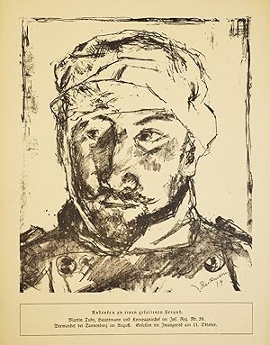 Max Beckmann, Originale Lithografie Martin Tube 1914