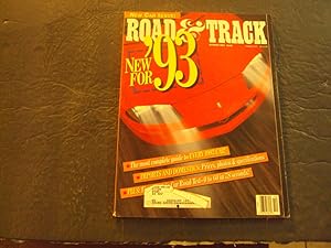 Road And Track Oct 1992 Every 1993 Car; Imports And Domestics