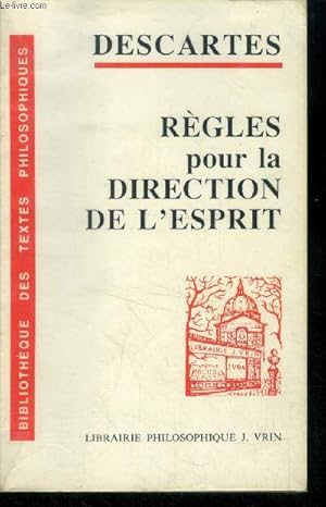 Imagen del vendedor de Rgles pour la direction de l'esprit a la venta por Le-Livre