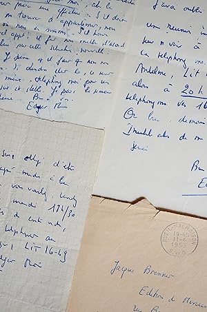Image du vendeur pour 3 lettres d'Edgar Morin  Jacques Brenner mis en vente par Traces Ecrites