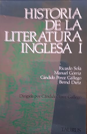 HISTORIA DE LA LITERATURA INGLESA I