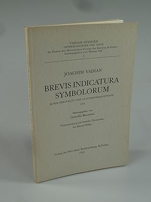 Seller image for Brevis indicatura symbolorum. for sale by Antiquariat Dorner
