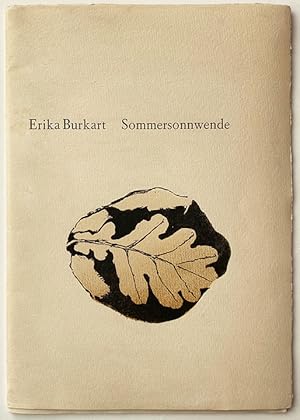 Bild des Verkufers fr Sommersonnwende. Sieben Gedichte von Erika Burkart mit drei Holzschnitten auf Pochoiregrund von Victor Surbek. zum Verkauf von Versand-Antiquariat Rainer Richner