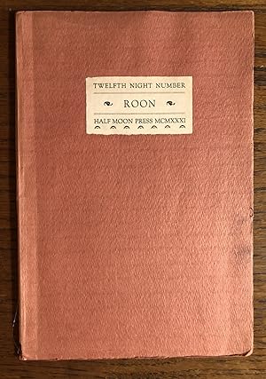 Imagen del vendedor de ROON: A Chapbook of Modern Verse. TWELFTH NIGHT NUMBER a la venta por Lost Horizon Bookstore