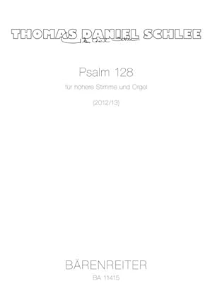 Bild des Verkufers fr Psalm 128 zum Verkauf von CONTINUO Noten-Buch-Versand