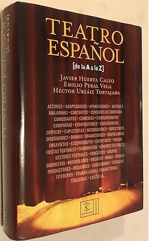 Seller image for Diccionario de teatro espaol de la A a la Z (DICCIONARIOS TEMATICOS) (Spanish Edition) for sale by Once Upon A Time
