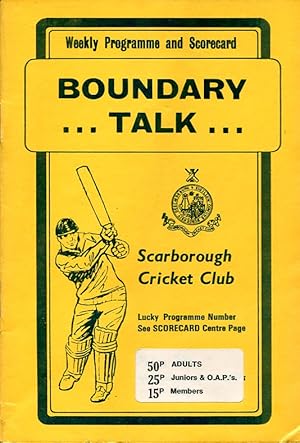 Boundary Talk : Scarborough Cricket Club