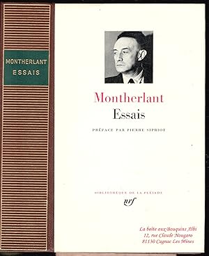 Henry de Montherlant / Essais / Bibliothèque nrf de La Pléiade