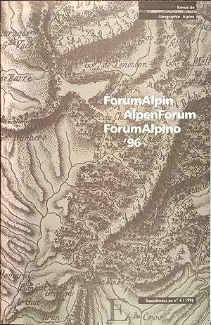 ForumAlpin, AlpenForum, ForumAlpino 96, Chamonix 10.-13.09.1996 Noevelles modalités d utilisation...