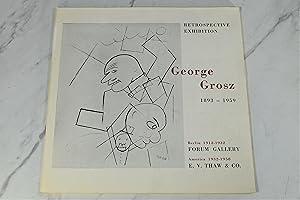 Image du vendeur pour GEORGE GROSZ 1893-1959 RETROSPECTIVE EXHIBITION mis en vente par Lost Time Books