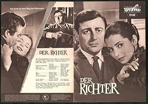 Seller image for Filmprogramm PFP Nr. 77 /61, Der Richter, Jos Suarez, Jacqueline Sassard, Regie: Luigi Zampa for sale by Bartko-Reher