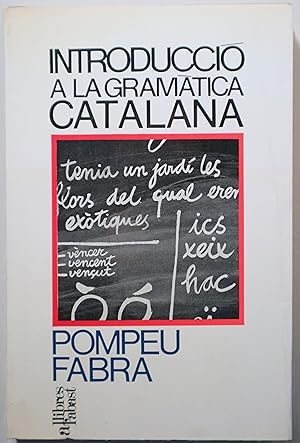 Bild des Verkufers fr INTRODUCCI A LA GRAMTICA CATALANA - Barcelona 1968 zum Verkauf von Llibres del Mirall