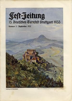 Fest Zeitung 15. Turnfest Stuttgart 1933, Nr. 3, Erich Bernhard