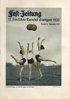 Fest Zeitung 15. Turnfest Stuttgart 1933, Nr. 4, Hans Riek