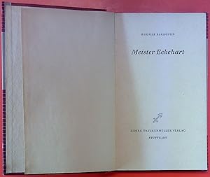 Seller image for Meister Eckehart for sale by biblion2