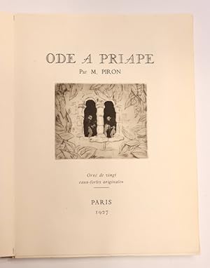 Image du vendeur pour ODE A PRIAPE mis en vente par Librairie L'amour qui bouquine