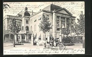 Ansichtskarte Frankfurt a. M.-Sachsenhausen, Gasthof Hippodrom in der Forsthausstrasse mit Pferde...